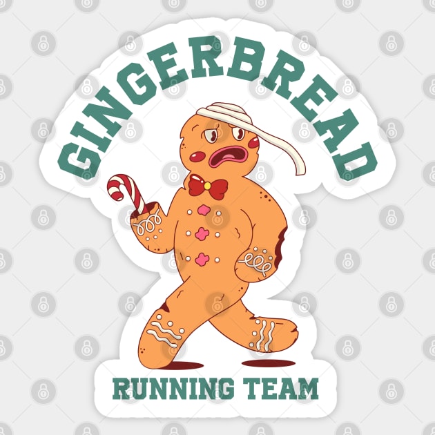 GINGERBREAD RUNNING TEAM Sticker by Bombastik